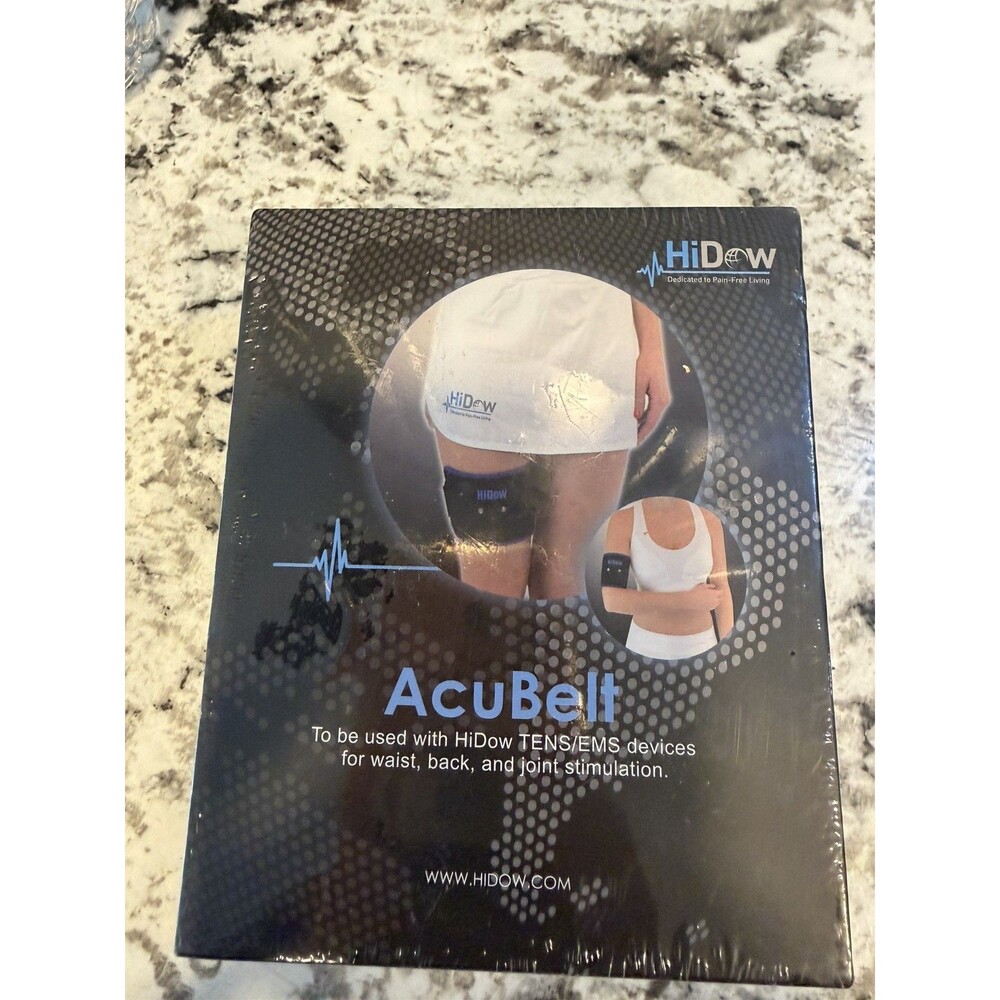 HiDow ACU Belt TENS Unit EMS Conductive Back Belt with Integrated Electrode Pads